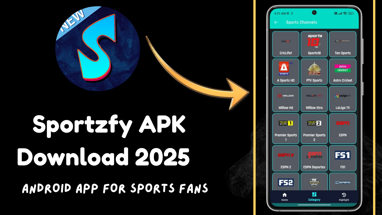 Sportzfy APK Download 2025 : Android App for Sports Fans