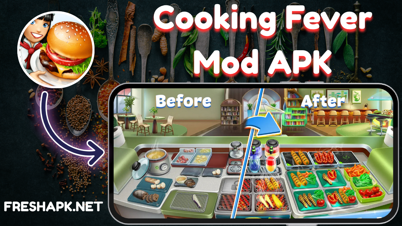 Cooking Fever Mod APK : Unlimited Coins, Gems & Fun (2025 Edition)